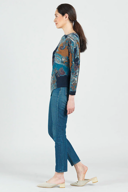 Half&Half Sleeve Sweater Top