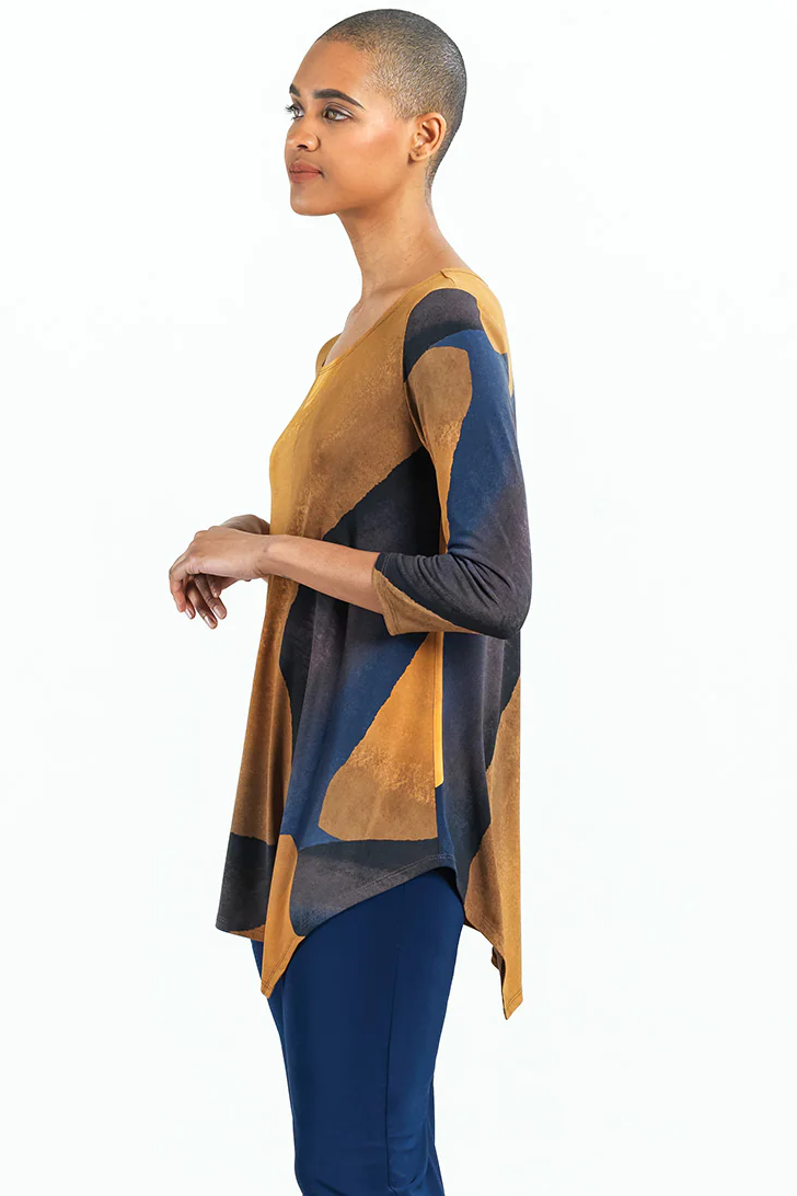 Kerchief Angle-Hem Tunic