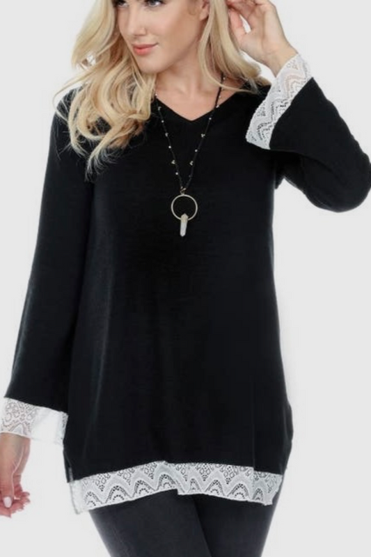 Lace Trim Tunic