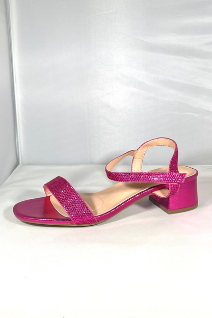 Hot Pink Block Heel
