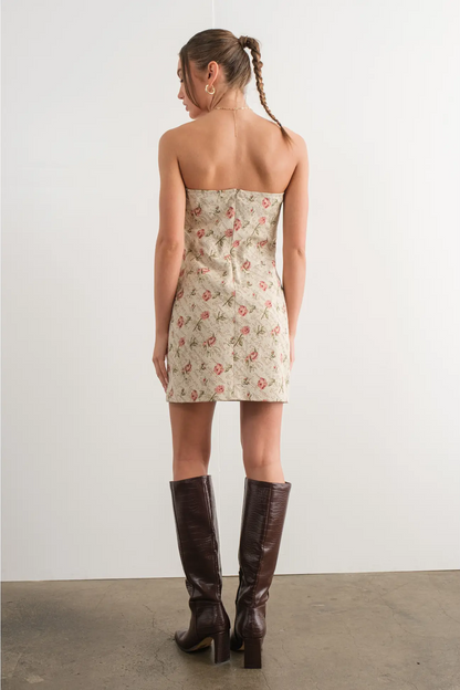 Lace Jacquard Minidress