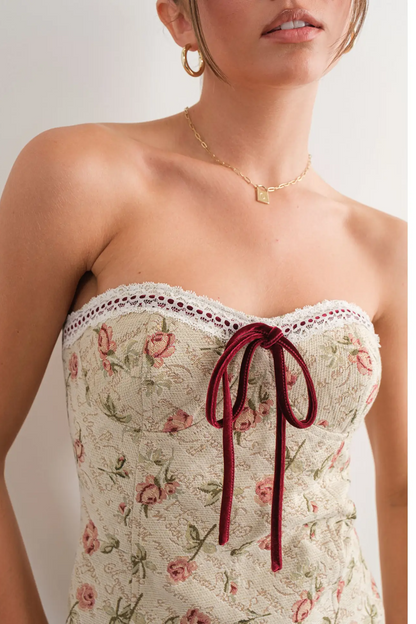 Lace Jacquard Minidress