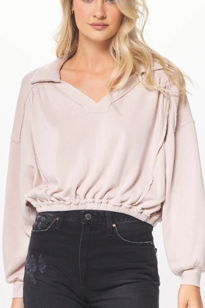 Fleece Cropped Sweater