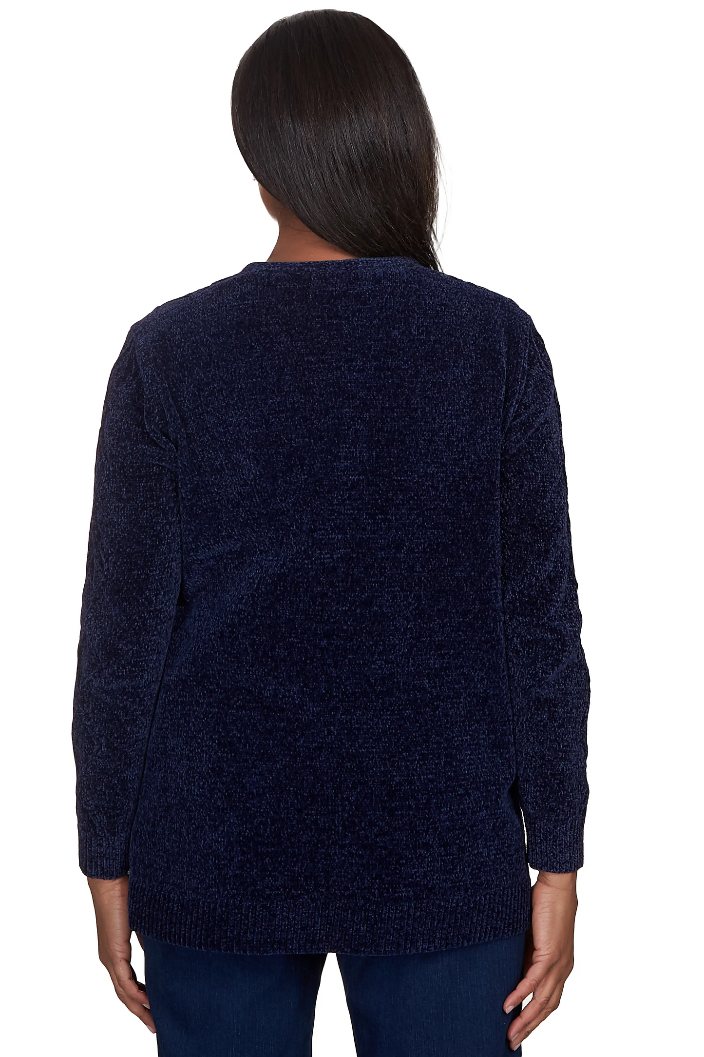 Chenille Long Open Cardigan