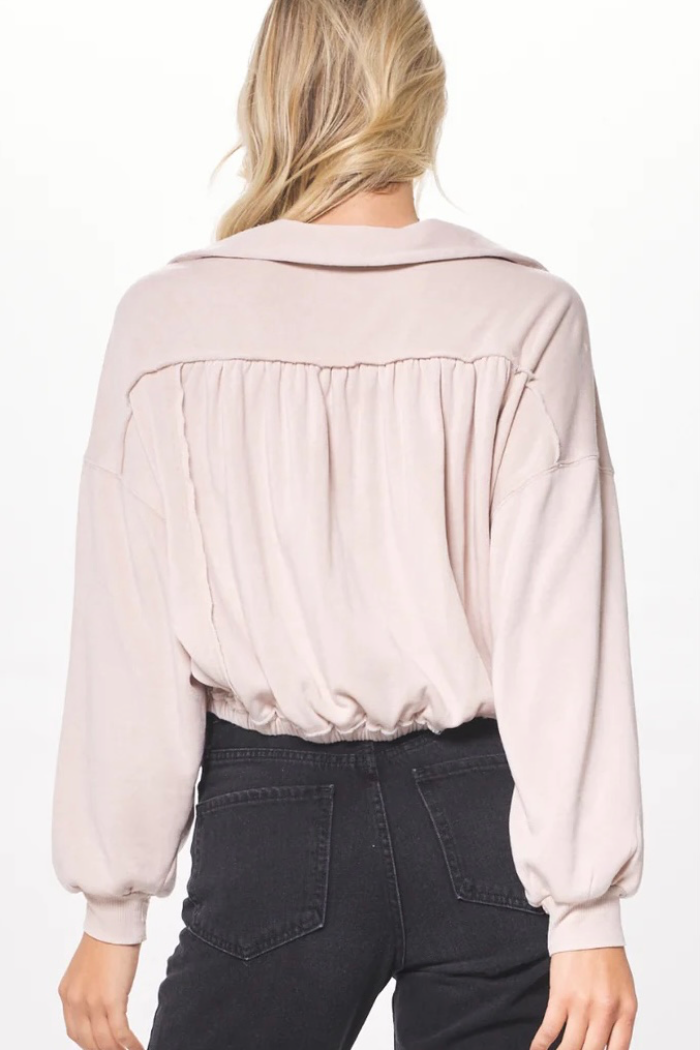 Fleece Cropped Sweater