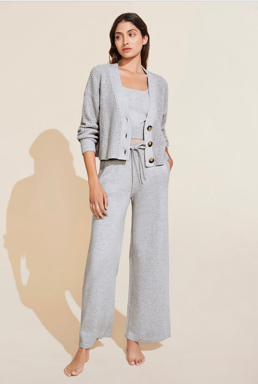 Recycled Sweater 3 Piece  Set. Tank, Cardigan, Pant