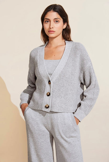 Recycled Sweater 3 Piece  Set. Tank, Cardigan, Pant