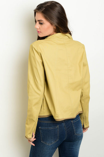 Draped Double Color Jacket