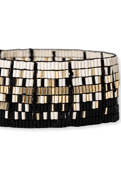 Natalia Mixed Luxe Bead Gradient Stretch Bracelet