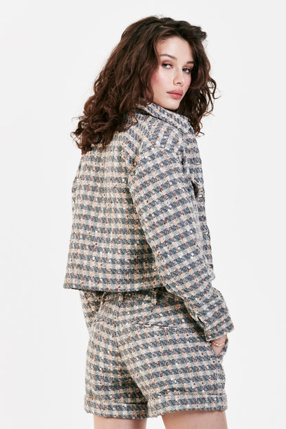 Morgan Tweed Cropped Jacket