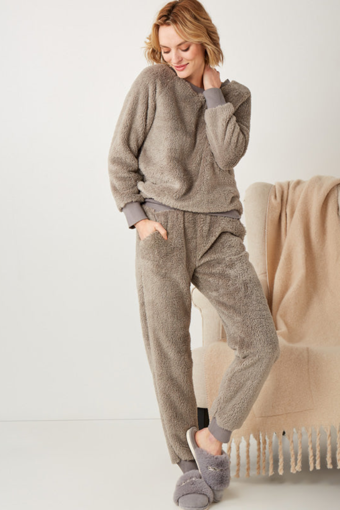 Faux Fur Crewneck