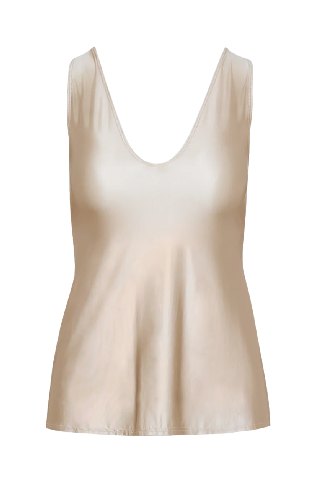Faux Silk V-neck Tank