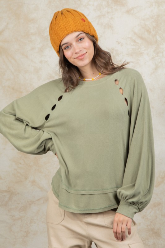 Cutout Oversized Top