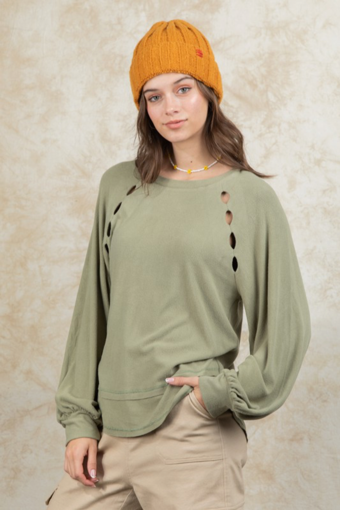 Cutout Oversized Top