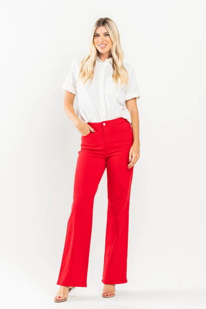 High Waist Garment Dyed 90's Straight Jeans