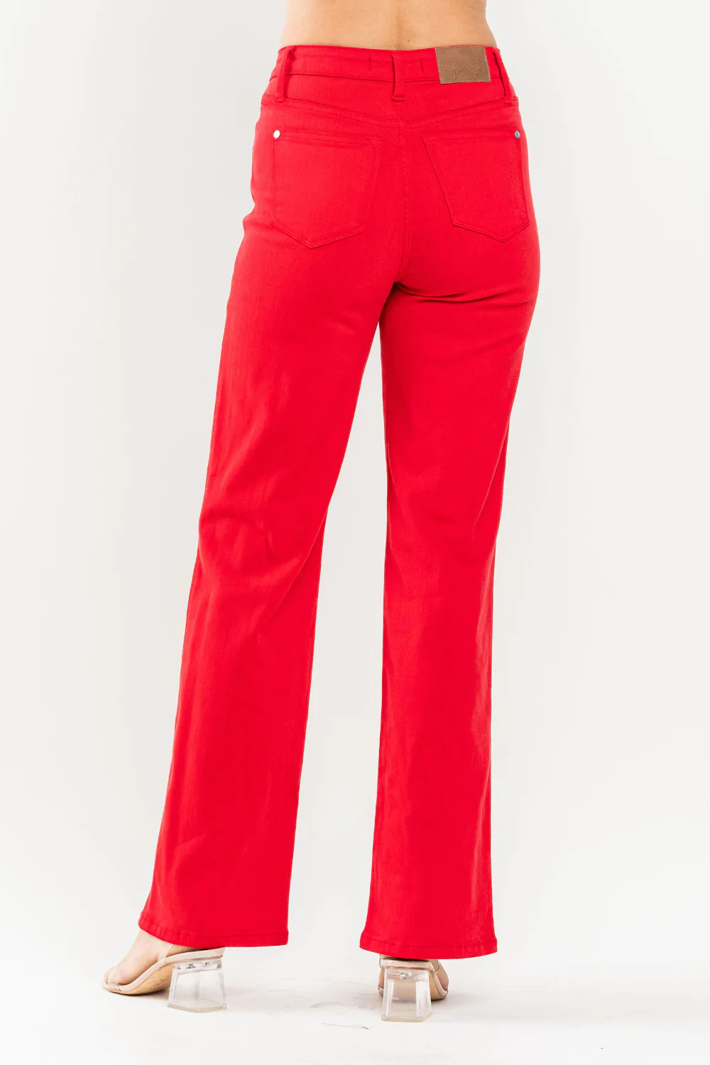 High Waist Garment Dyed 90's Straight Jeans