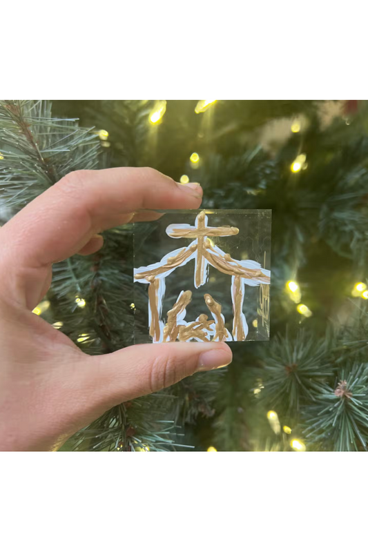 Lucite Nativity