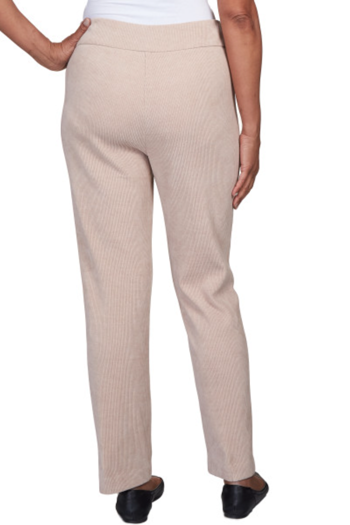Petite Knit Corduroy Pull On Average Length Pant