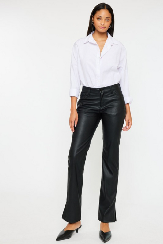 Coated Mid Rise Pant