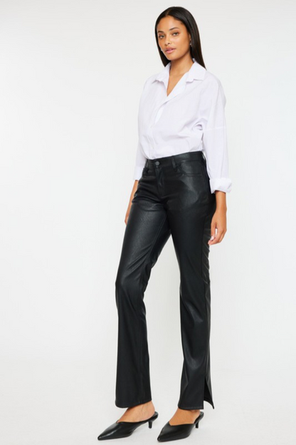 Coated Mid Rise Pant