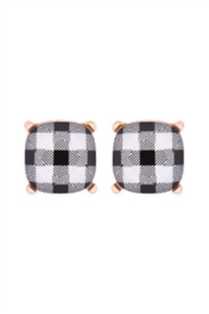 Plaid Earrings