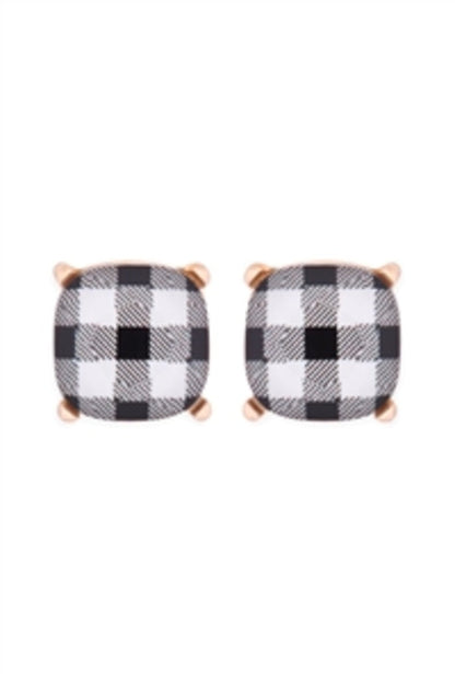 Plaid Earrings