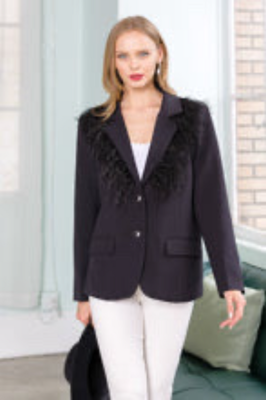 Cozy Feather Swing Jacket