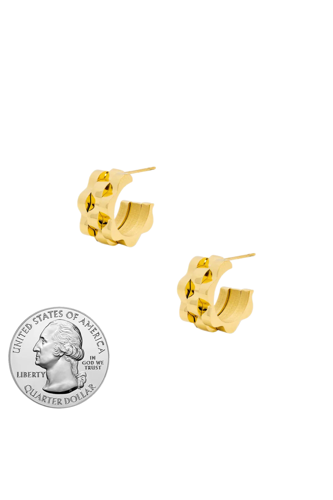 Rolly Gold Hoops