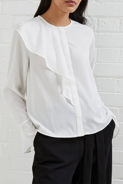 Crepe Asymmetrical Shirt
