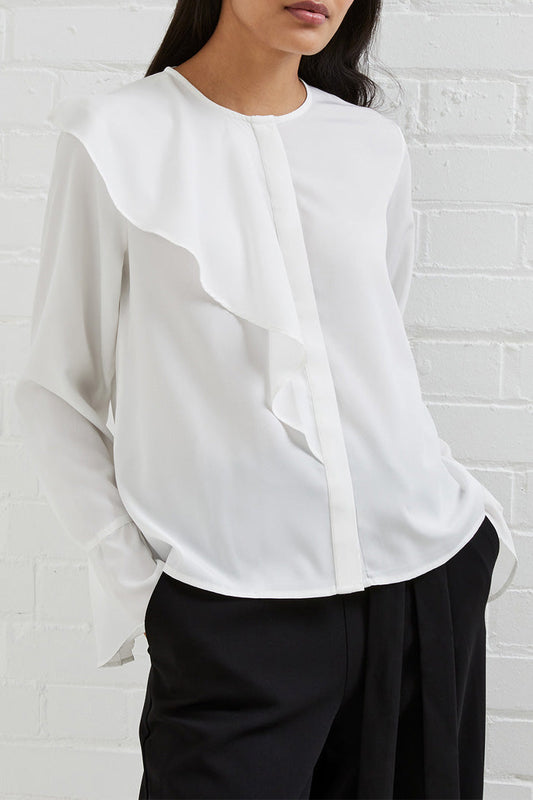 Crepe Asymmetrical Shirt