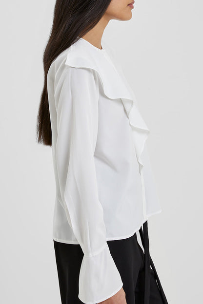 Crepe Asymmetrical Shirt