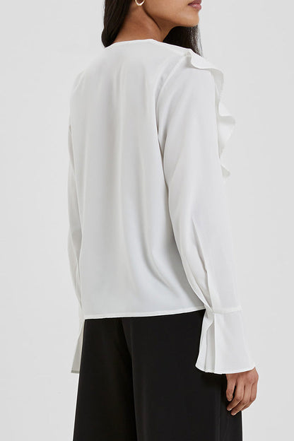 Crepe Asymmetrical Shirt