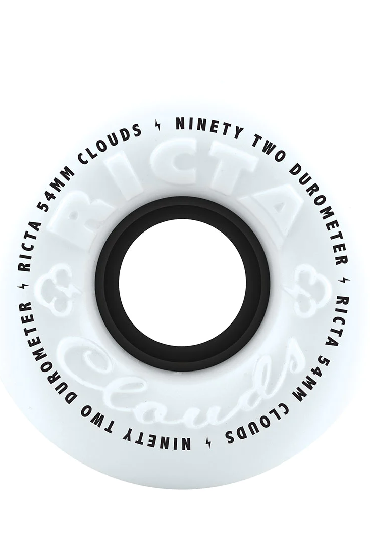 Ricta Clouds Black 92a Skateboard Wheels Set 4