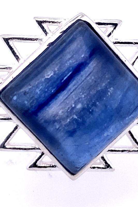 Kyanite Sacred Geo Ring