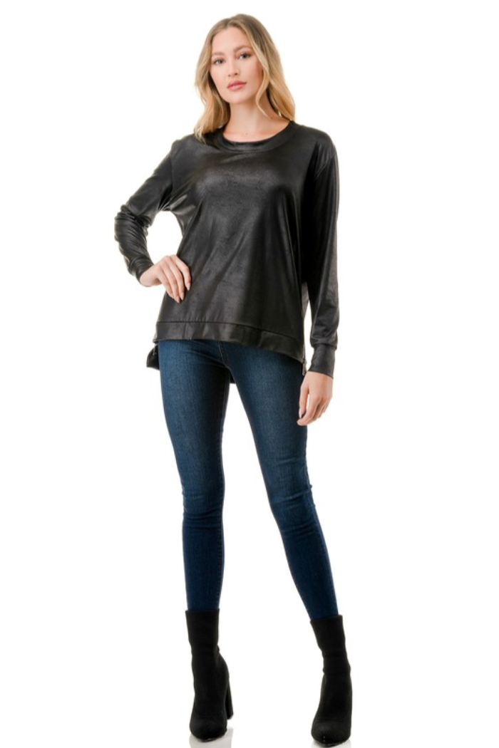 Zipper Hi/Lo Top