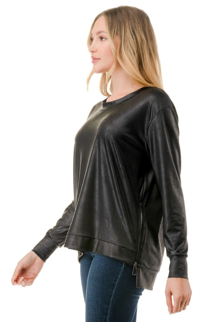 Zipper Hi/Lo Top