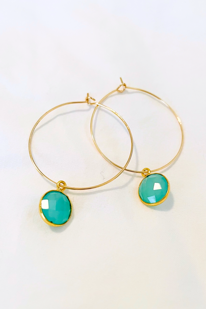 1" Mini Hoops ~ Round Gem-MD