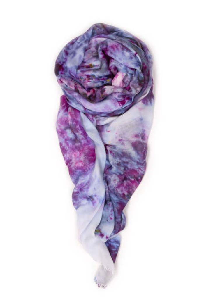 Gouache Scarf - Pink/Purple