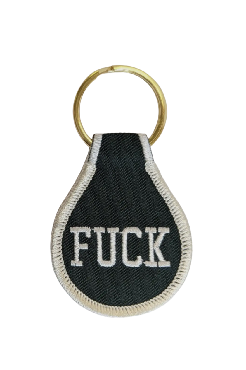 Fuck Embroidered Key Tag