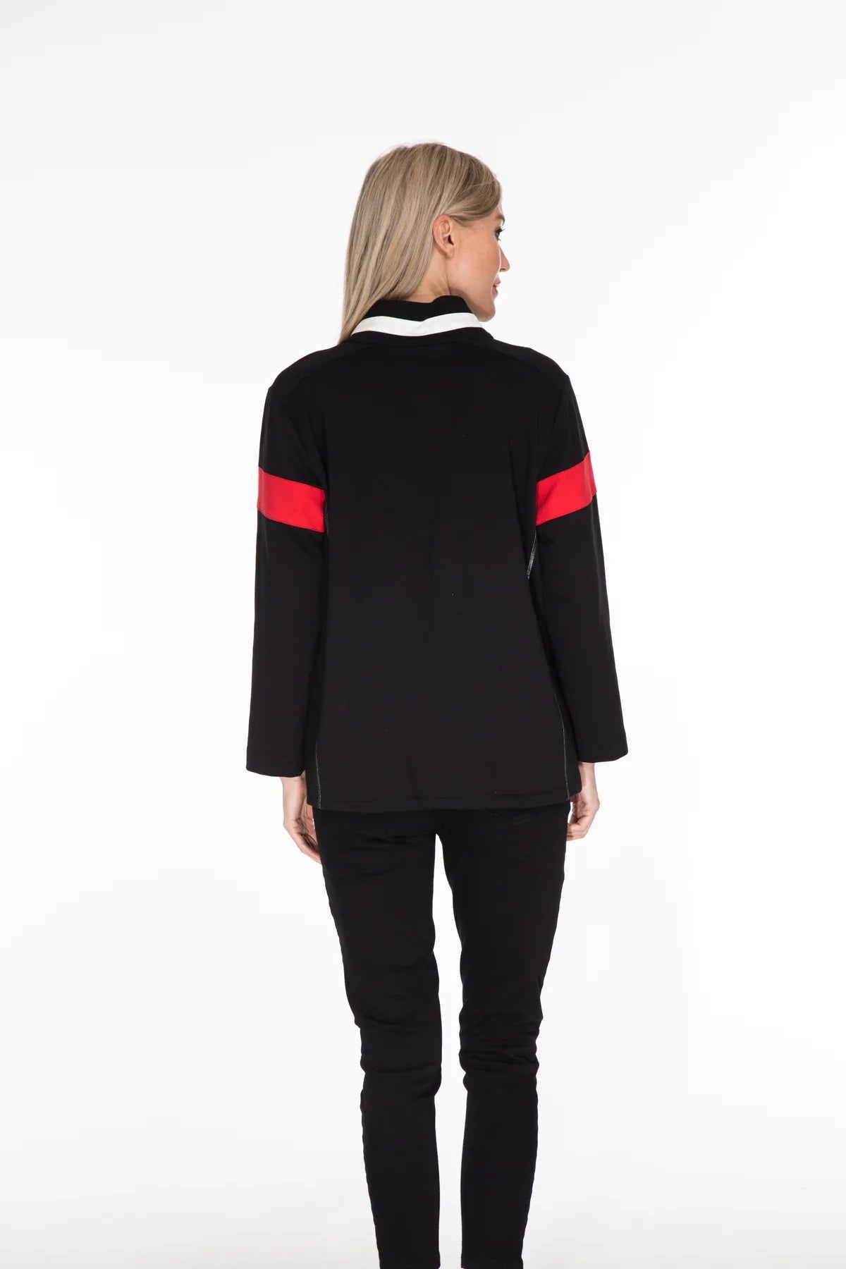 PRINT JERSEY KNIT JACKET