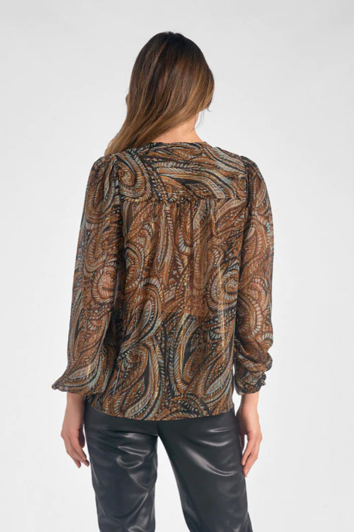 Paisley Chiffon Blouse