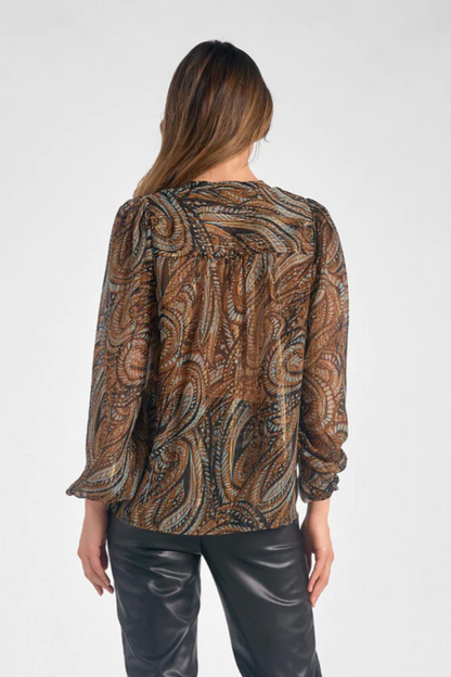 Paisley Chiffon Blouse