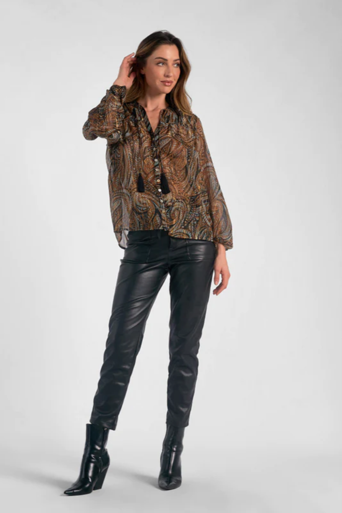Paisley Chiffon Blouse