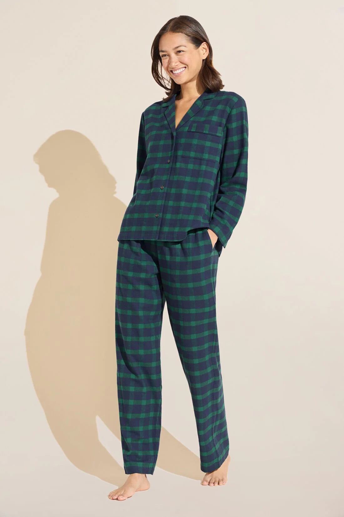 Eberjey Flannel Long Pj Set
