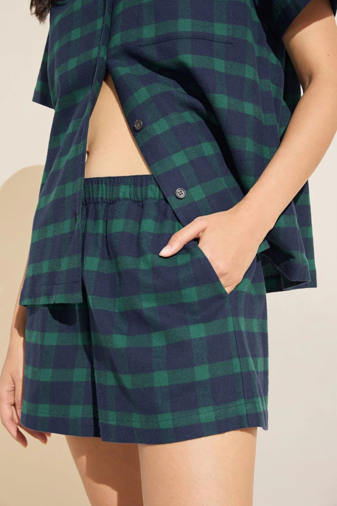 Eberjey Flannel Short Pj Set