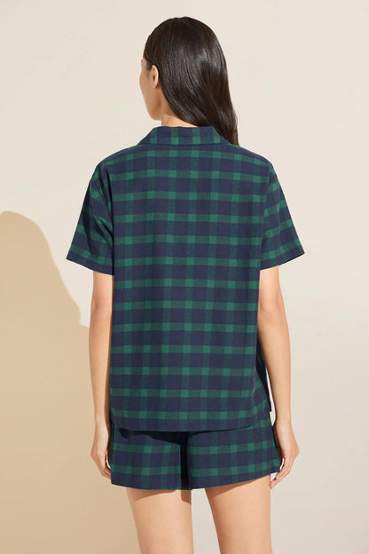 Eberjey Flannel Short Pj Set