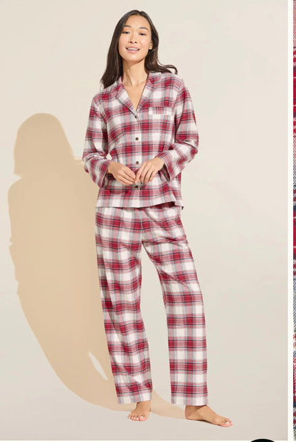 Eberjey Flannel Long Pj Set