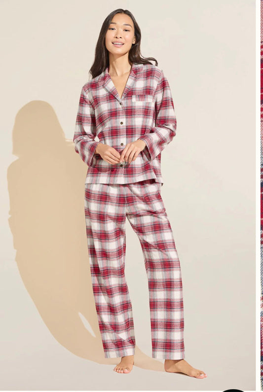 Eberjey Flannel Long Pj Set