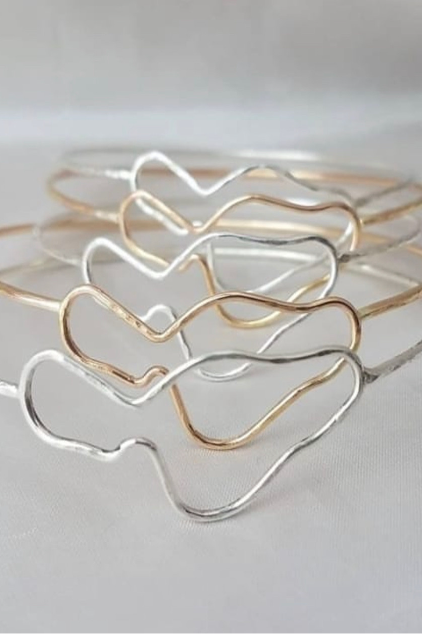 Maui Island Bangle - Sterling Silver