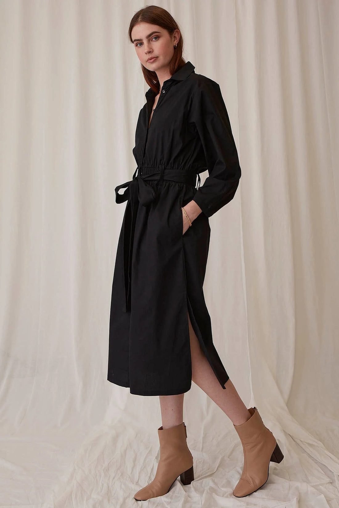 Genevieve Dress-Deep Black